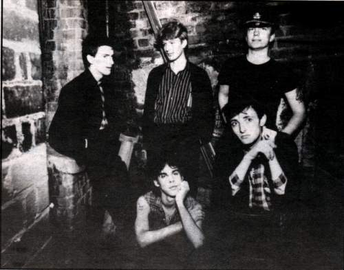 Birthday Party (late 1980).Clockwise from top: Phillip Calvert - Tracy Pew - Rowland S.Howard - Nick Cave - Mick Harvey
