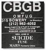 New York City CBGB 22-Jun-77