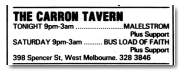 Carron Tavern 24-Oct-92