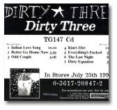 Dirty Three Touch and Go CD -back