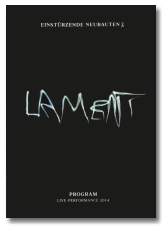 Lament Tour Program 2014 -front