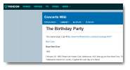 Fandom: Concerts Wiki-The Birthday Party
