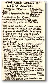Wild World of Lydia Lunch -back