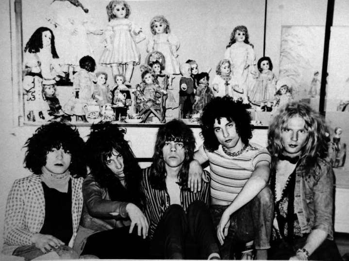 Billy Murcia, Johnny Thunders, David Johansen, Sylvain Sylvain and Arthur Kane